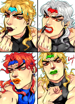 Bernardisgross:  7Th Request !!  Anon Asked For Dio Putting His Infamous Lipstick