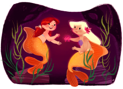 vslynx:  A gift Goldfish inspired mermaids