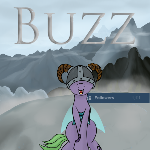 papillonshive:  (Enjoy a stupid little update featuring everyone’s favorite derp of a changeling drone Buzz Buzz as the Dovah-bug in honor of 1111 followers.If you don’t get why, look up the literal trailer for Skyrim, or reference its date.)  x3!