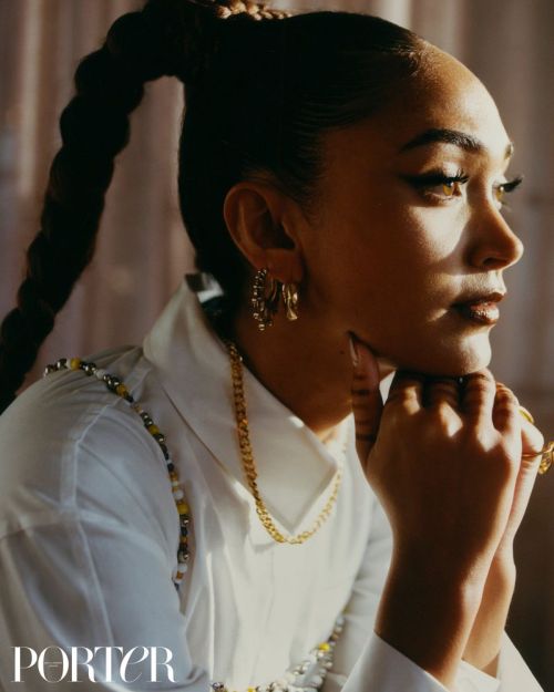 Joy Crookes for Net-A-Porter (ph: Tami Aftab)