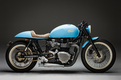 caferacerpasion:  Triumph Bonneville Cafe Racer â€œMooseâ€ by Mean Machines | www.caferacerpasion.com