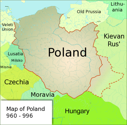 Poland During 960-996Capital: GnieznoCommon languages: Polish (Old Polish)Religion: Slavic Paganism,