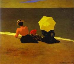 canvasobsession-deactivated2013:  Felix Vallotton On the Beach, 1899 