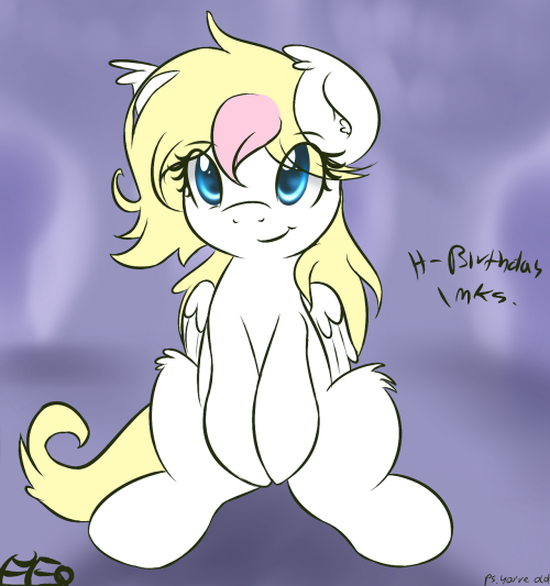ask-inkieheart:  Thank you all so much for the Birthday art gifts! ♥ ask-blueflame ask-hexandtesla askflowertheplantponi gearholderartworks theonlycottoncandy  ^w^ Happy birthday~!