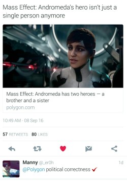 jarofbeees:  Bioware: “let’s make our protagonists siblings! That’s a nice, safe way of introducing a narrati-” This guy: “FUCKIN SJW SCUM AND THEIR GODDAMM BROTHER SISTER SHIT FUCK YOUR POLITICAL CORRECT MULTIPLE CHILDREN IN A FAMILY FUCKIN