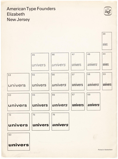 garadinervi:Bruno Pfäffli (Atelier Adrian Frutiger) and John de Cesare, The developing Univers, Amer