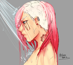 askpiltovergirls:  Always thought on some super light blond because one time I saw a super cool illustration of Vi with that headcanon, but now I can’t remember the artist &gt;_&lt;