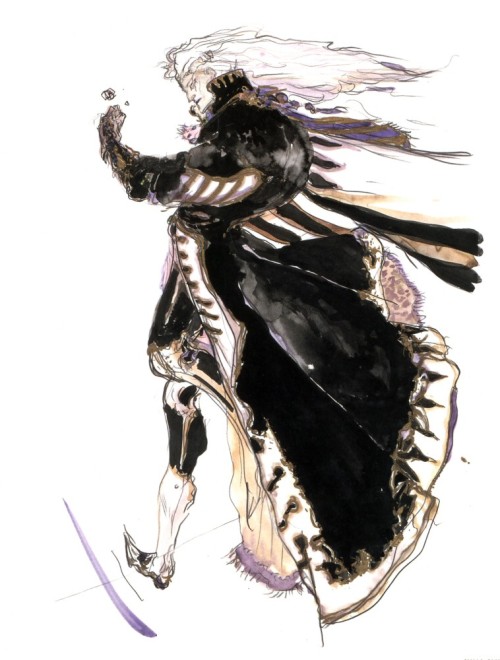 lirillith:Looking at Amano’s details of Setzer’s clothes, especially that first one, the Lady Luck d