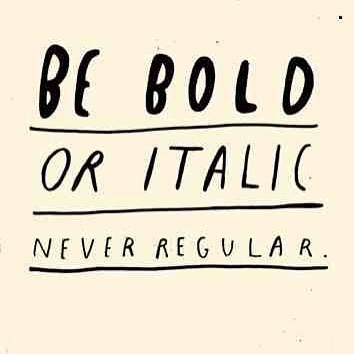 Always stand out ☺️ #unique #bebold #beitalic #neverregular #regular #bold #tgif #friday #happyfrida