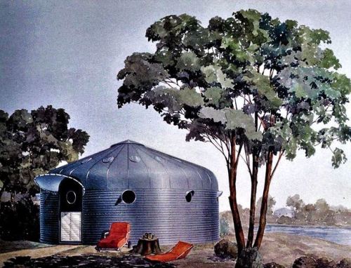 danismm:“Dymaxion house“  by Buckminster Fuller, 1940.
