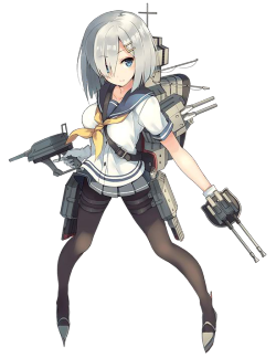 kantai-collection:  &ldquo;Destroyer, Hamakaze. I shall be affiliated with your fleet from now on.&rdquo; Type: Destroyer Class: Kagerou Class 29th ship  so fucking hot!