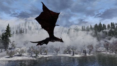 Drogon (Odahviing) is back in Skyrim Special Edition^^