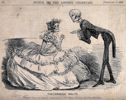 questionabletastetheatre:Perhaps the most evocative fatal fashion trend of the 19th century is the c