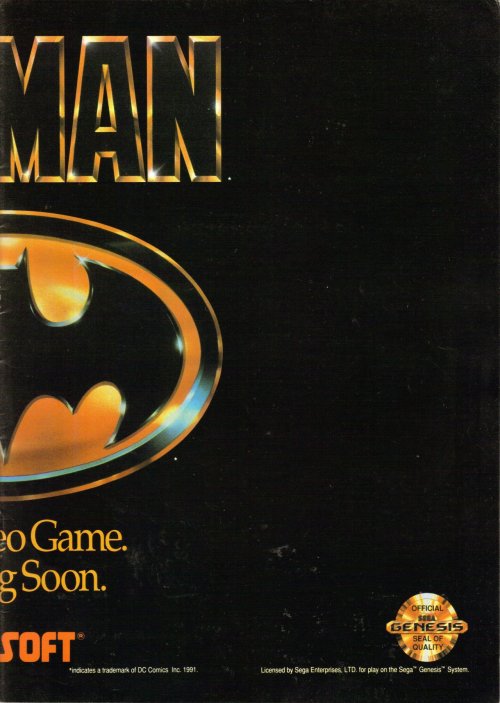 oldgamemags:  Batman - the Video Game! Coming Soon to Genesis![Follow Old Game Mags] [Support us on Patreon]