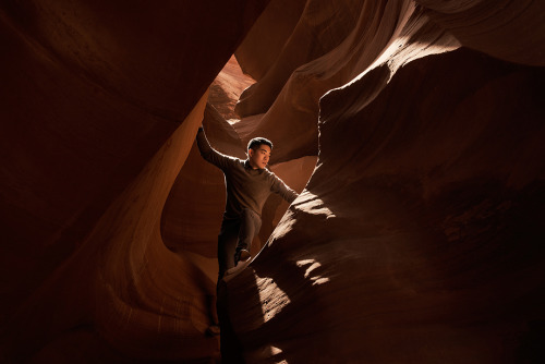 illustratographer in Antelope Canyon by emmacanfield