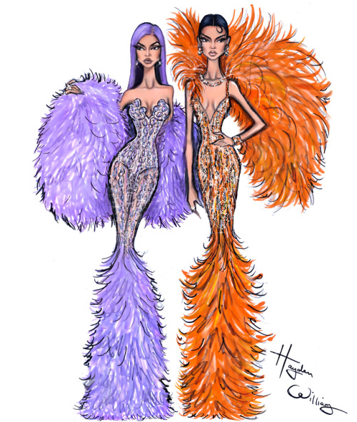 haydenwilliamsillustrations: Met Gala 2019 by Hayden Williams. Theme: CAMP Kylie Jenner & Kendal