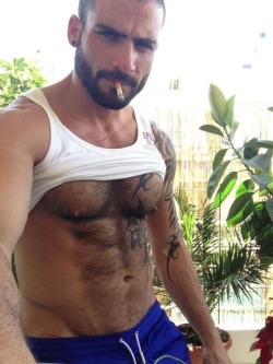stratisxx:  Whose your daddy. Sexy Lebanese daddy…