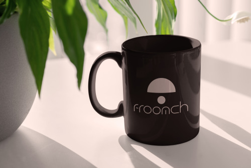 Froomch logo on some mockups