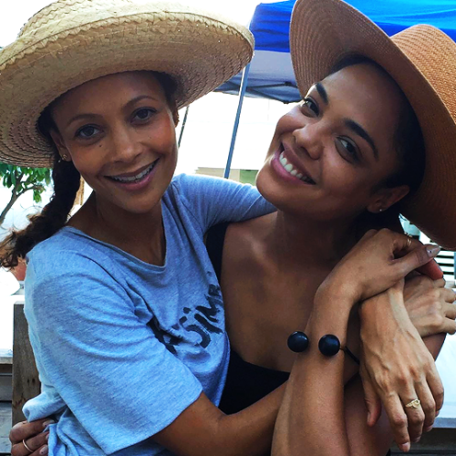 thandienewton:“Aw… found these from the first Season @westworld with @tessamaethompson We pla