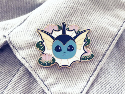 Eeeveelution pins, new and improved, are back on my etsy!