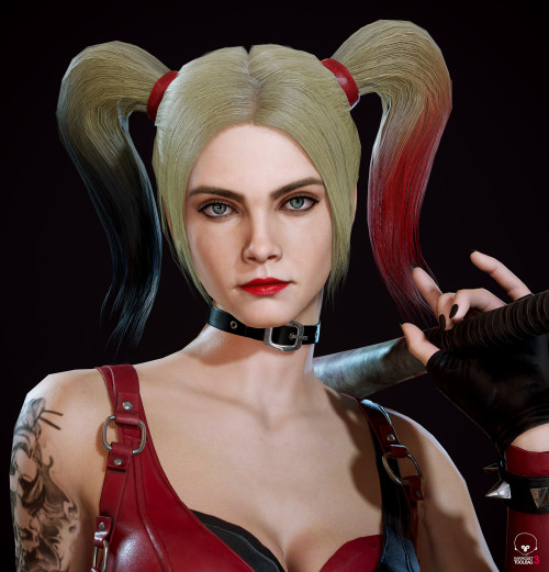 Arkham City Harley Quinn Mad Frog https://www.artstation.com/artwork/xzBV94