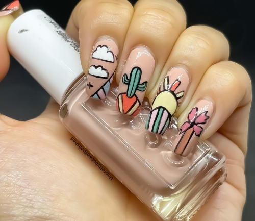 ARTSY & EARLY SUMMER ~Maybe if I do a summer nail art, sunny days will come faster. How the hell