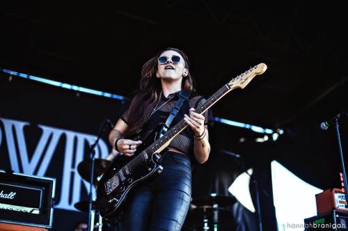 pvris-love:  @lynngvnn of PVRIS  in San Diego, CA on @vanswarpedtour in 2015. Photo by: hannahbraniganphoto  