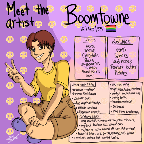 I’ve literally never done a meet the artist so I thought why not do one? 