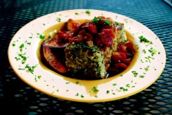 vegfest-and-a-run:  spinach mushroom loaf