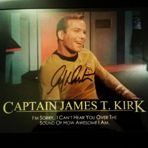 In honor of @williamshatner &rsquo;s birthday, I wanted to share this autograph. Happy birthday,