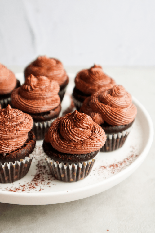 Mini Vegan Chocolate Cupcakes