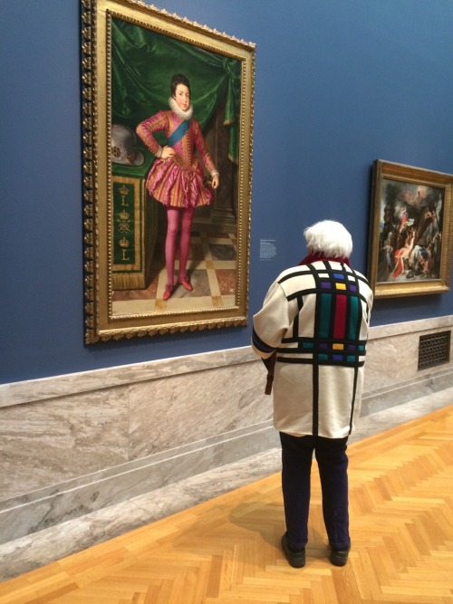 girlcosmos:spotted my nun from catholic school at the art museum wearing a bitchin mondrian coat lol