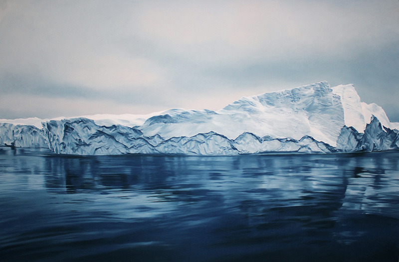 itscolossal:  Exploring Climate Change through Art: Giant Pastel Oceanscapes and