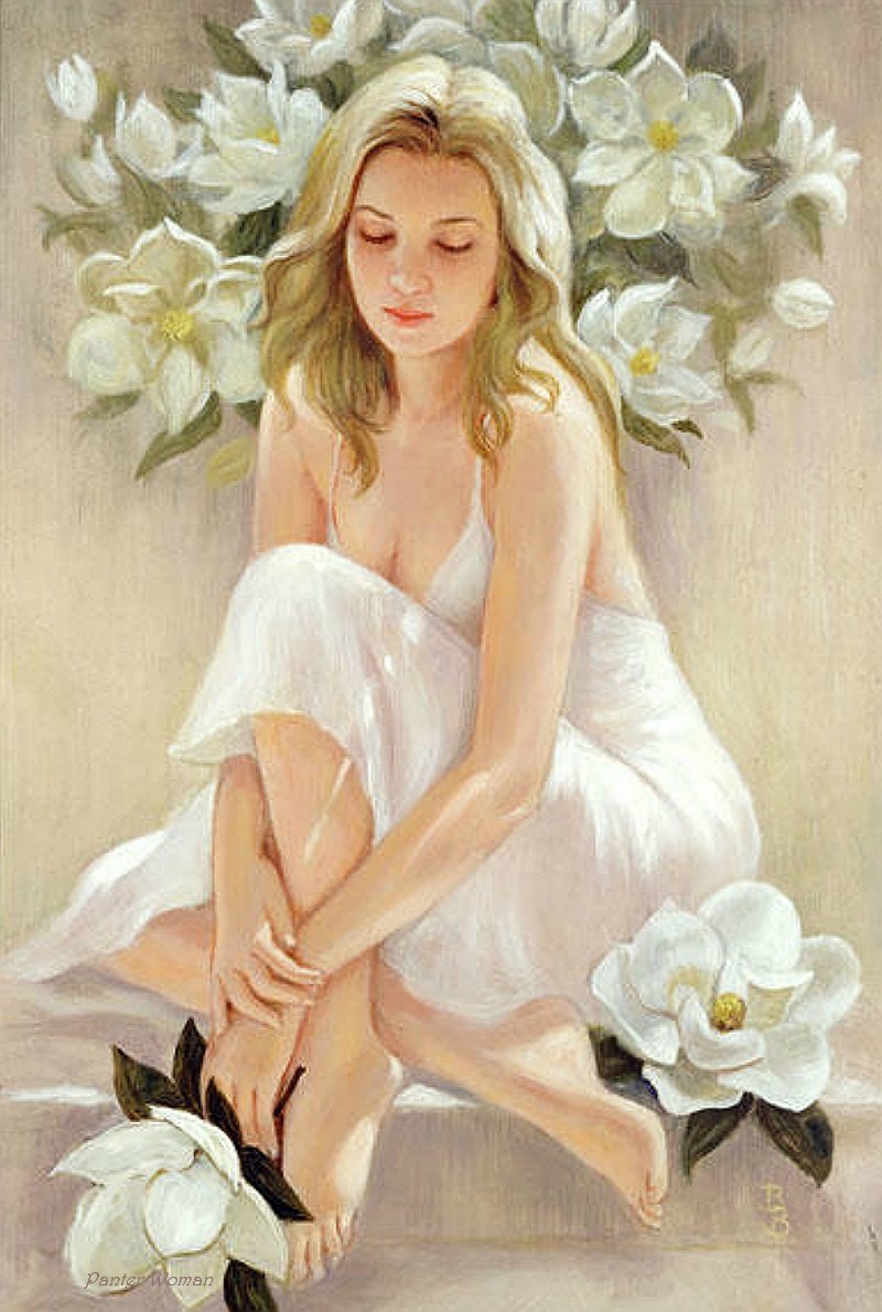 artbeautypaintings:  Magnolia dreams - Brenda Burke