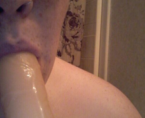 Porn photo braganskink:  Playing and licking my dildo