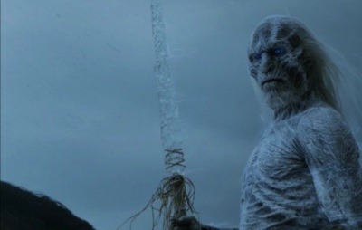 A white walker from Games of thrones