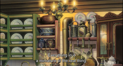 shrna:The Dollhouse in The Secret World of Arrietty.House for Borrowers (tiny little people)