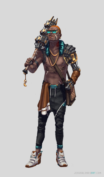 Cyberpunk-ish “Malandro” 1 & 2 by Jesus Blones