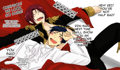 fallen-lucifiel:  RinRei Week 2 Day 6: Costumes | GO ALL OUT!!rinreiweek MAJOR DUMB DORKS ALERT!!!! Whenever I listen to their duet, GO ALL OUT, I imagine them wearing Matador costumes and acting the part LOL Their lines in the comic are directly taken