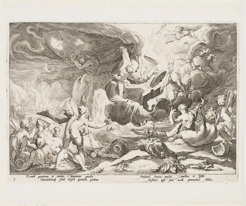 Clymene Urging Phaeton to Find Helios, Phaeton Asking for the Chariot, Phaeton Driving the Chariot o