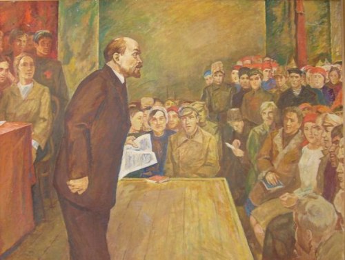 tramampoline:class-struggle-anarchism:commissarchrisman:thesovietbroadcast:Lenin’s Speech by E. Anto