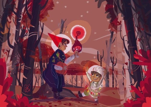 The piece I did for the @cartoonzine almost a year ago !Autumn is coming soon&hellip; time to (r