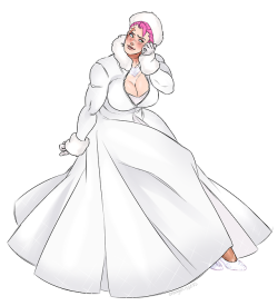 Orangekissess: A Patreon Request I Drew Zarya Up A Wedding Dress! 