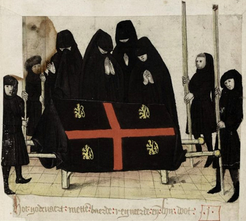 deathandmysticism: Jan Van Bonedale, Croniques de Brabant, ca. 1351