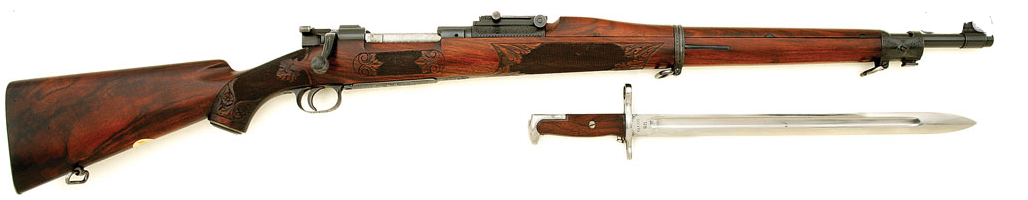 peashooter85:  Custom engraved Springfield Model 1903 National Match rifle by Griffin