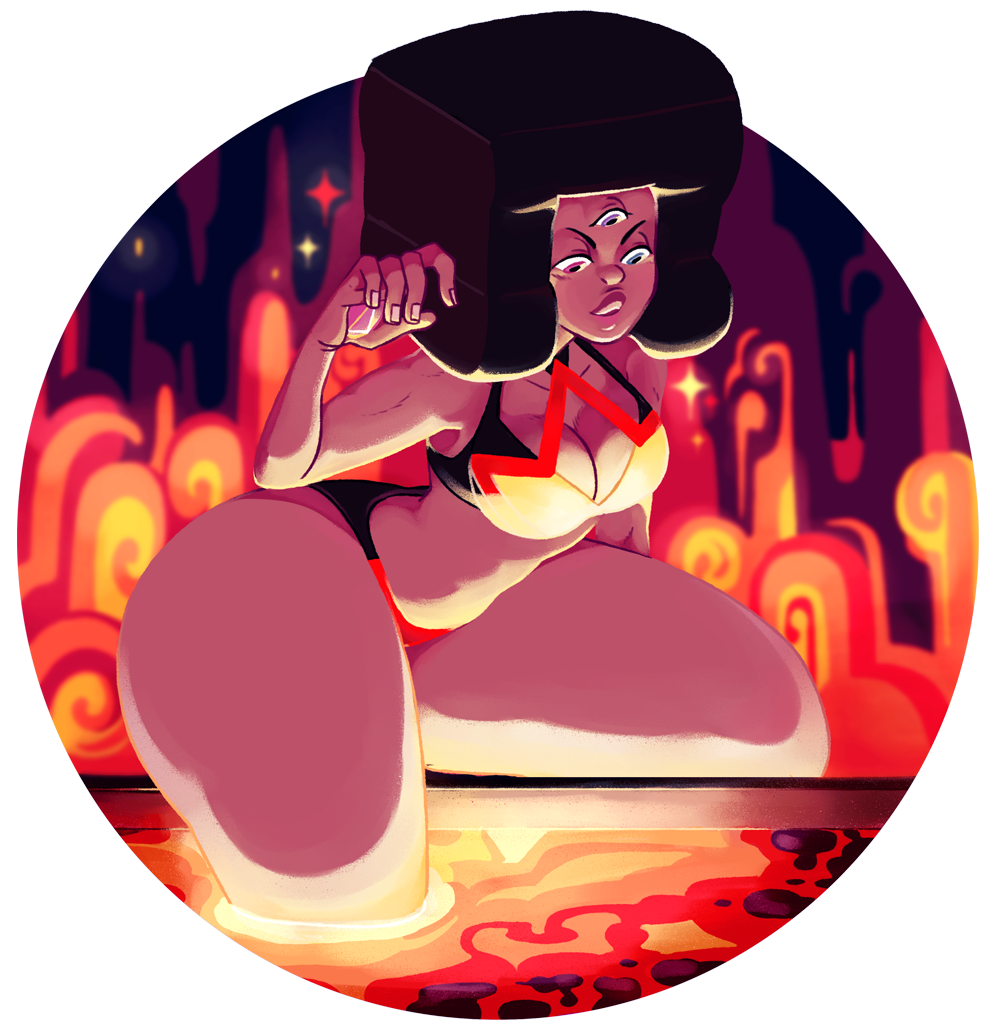 weirdlyprecious: Hot bath“only I can swim in lava” - Garnet (Giant Woman) I’m