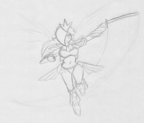 xero-j:  Rosalina: Knight Transcendant Sketch of a follow-up to Rosalina: Knight Ascendant which see