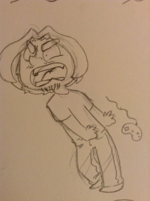 some grump doodles that turned into arin having a huge breakdown (feat. scaredy dan) i watched a fai