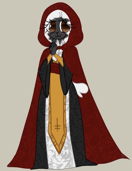For My Marriage/bride Of Death Au, Here Is Muffin If She Actually Got To Be A Death Priestess Instead