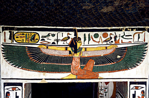 The Goddess Ma'at, Tomb of Queen NefertariMa'at was a symbol in Egyptian mythology of truth, order, 